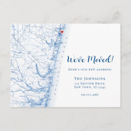 ニューホームアスベリーパークニュージャージーマップムービング 案内ポストカード