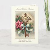 ニューホームアットクリスマスフローラ宗教 シーズンカード (正面)