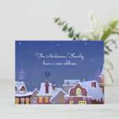 ニューホームアドレスウィンター引っ越しましたクリスマス シーズンカード (スタンド正面)