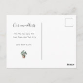 ニューホームアドレスニュールーツハウス温暖化植物 ポストカード (裏面)