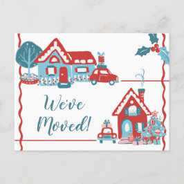 ニューホームアドレスホリデイウェムムーブドレトロヴィンテージ 案内ポストカード