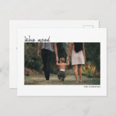 ニューホームアドレス引っ越しましたハウスウォーミングフォト ポストカード (正面/裏面)