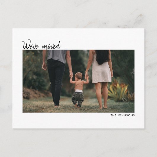 ニューホームアドレス引っ越しましたハウスウォーミングフォト ポストカード (正面)