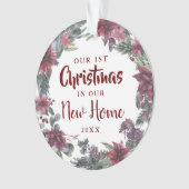ニューホームアワーズ初めてのクリスマスフローラホリデイ オーナメント (正面)