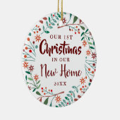 ニューホームアワーズ初めてのクリスマスホリデイフローラ セラミックオーナメント (右)