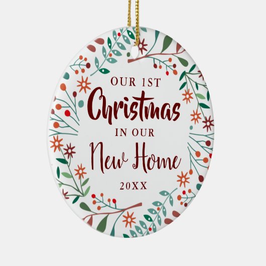 ニューホームアワーズ初めてのクリスマスホリデイフローラ セラミックオーナメント (右)