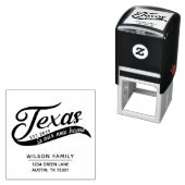 ニューホームインテキサス州差出人住所ラバースタンプ セルフインキングスタンプ (インサイチュ)