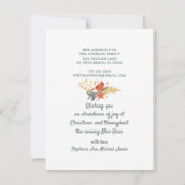 ニューホームインフロリダストロベリークリスマスリース 案内状 (裏面)