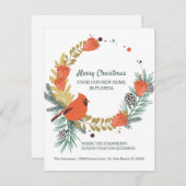 ニューホームインフロリダストロベリークリスマスリース 案内状 (正面/裏面)