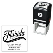 ニューホームインフロリダ差出人住所ラバースタンプ セルフインキングスタンプ (インサイチュ)