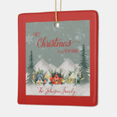 ニューホームウィンタービレッジでクリスマス1回目 セラミックオーナメント (左)