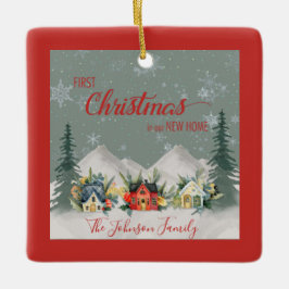 ニューホームウィンタービレッジでクリスマス1回目 セラミックオーナメント