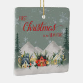 ニューホームウィンタービレッジでクリスマス1回目 セラミックオーナメント (右)