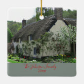 ニューホームウィンタービレッジでクリスマス1回目 セラミックオーナメント (裏面)