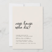 ニューホームウィーディス引っ越し祝いパーティーパーティー 招待状 (正面)