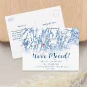 ニューホームウェストポートメイン地図の移動中のお知らせ 案内ポストカード