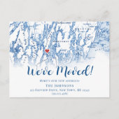 ニューホームウェストポートメイン地図の移動中のお知らせ 案内ポストカード (正面)