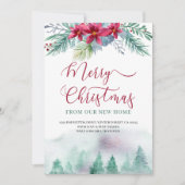 ニューホームウォーターカラーフォレストからメリークリスマス 案内状 (正面)