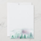 ニューホームウォーターカラーフォレストからメリークリスマス 案内状 (裏面)