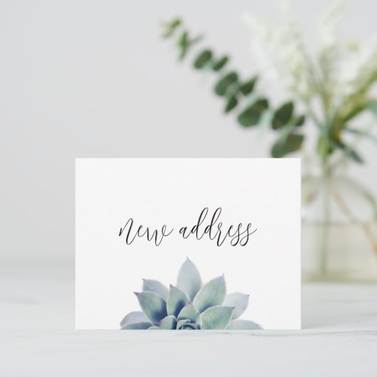 ニューホームエレガントボタニカル引っ越しました 案内ポストカード (スタンド正面)