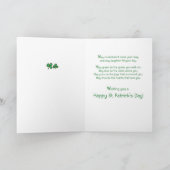 ニューホームオンファーストSt patricks dayハットの花 カード (内部)