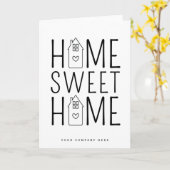 ニューホームオーナーホームスウィートホームエステ実在ート カード (黄色い花)