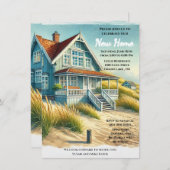 ニューホームオープンハウス/引っ越し祝いパーティーパーティーインヴィッティ 招待状 (正面/裏面)