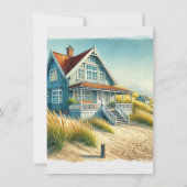 ニューホームオープンハウス/引っ越し祝いパーティーパーティーインヴィッティ 招待状 (裏面)