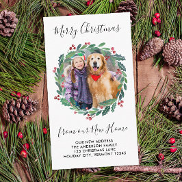 ニューホームカスタムフォトグリーンリースムービング エンクロージャーカード