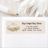 ニューホームカボチャ差出人住所 ラベル (インサイチュ)