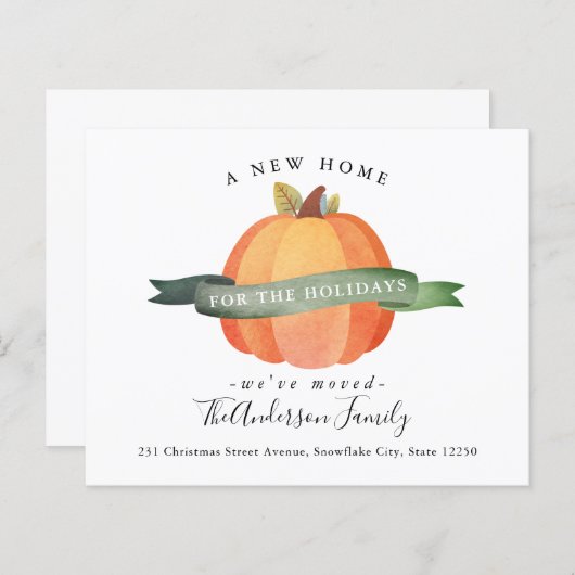 ニューホームカボチャ移動ホリデームービングアナウンス (正面/裏面)