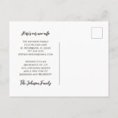 ニューホームカワイトバードホリーベリークリスマスムービング 案内ポストカード (裏面)