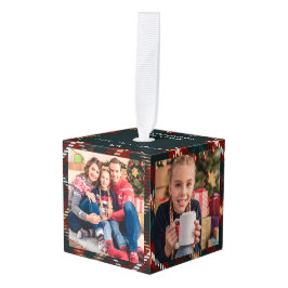 ニューホームカントリータータンチェックプレイド4写真 キューブオーナメント