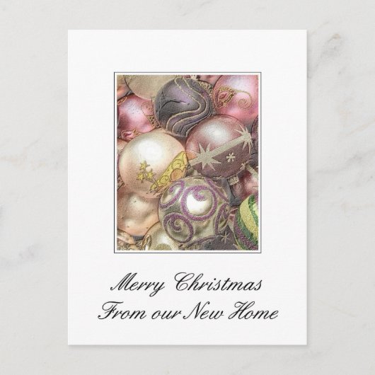 ニューホームカードからメリークリスマス ポストカード (正面)