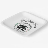 ニューホームクリスマスでクリスマスパーソナライズされた第1回 ペーパープレート (傾斜あり)