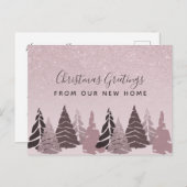 ニューホームクリスマスツリーバラ金ゴールドホリデームービング 案内ポストカード (正面/裏面)