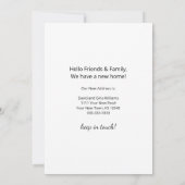 ニューホームクリスマスツリー金ゴールドグリーンムービング 案内状 (裏面)