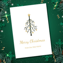 ニューホームクリスマスツリー金ゴールドグリーンムービング