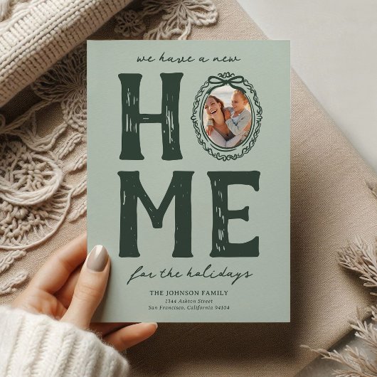 ニューホームグリーンドゥルクリスマスホリデー シーズンカード