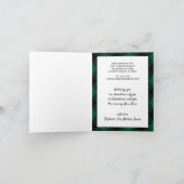 ニューホームグリーンバッファロープレイドホワイトクリスマスバラ シーズンカード (内部)