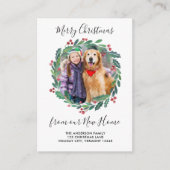 ニューホームグリーンリースクリスマスフォトムービング エンクロージャーカード (正面)