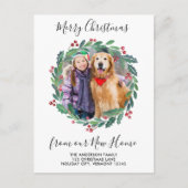 ニューホームグリーンリースクリスマスフォトムービング シーズンポストカード (正面)