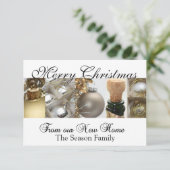 ニューホームコラージュのメリークリスマス エンクロージャーカード (スタンド正面)