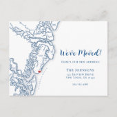 ニューホームゴールデン諸島のジョージアの地図を移動 案内ポストカード (正面)