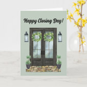 ニューホームサンキューハッピークローズ日 カード (黄色い花)