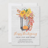 ニューホームサンクスギビングフローラカボチャ秋ムービング 案内状 (正面)