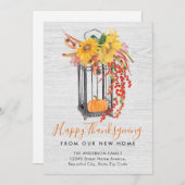 ニューホームサンクスギビングフローラカボチャ秋ムービング 案内状 (正面/裏面)