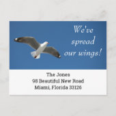 ニューホームシンプルホテルホワイトシーガルバジェット移動 案内ポストカード (正面)