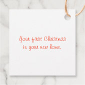 ニューホームジンジャーブレッドギフトラベル フェイバータグ (裏面)