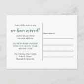 ニューホームスイートホームウォーターカラーの葉が動く 案内ポストカード (裏面)